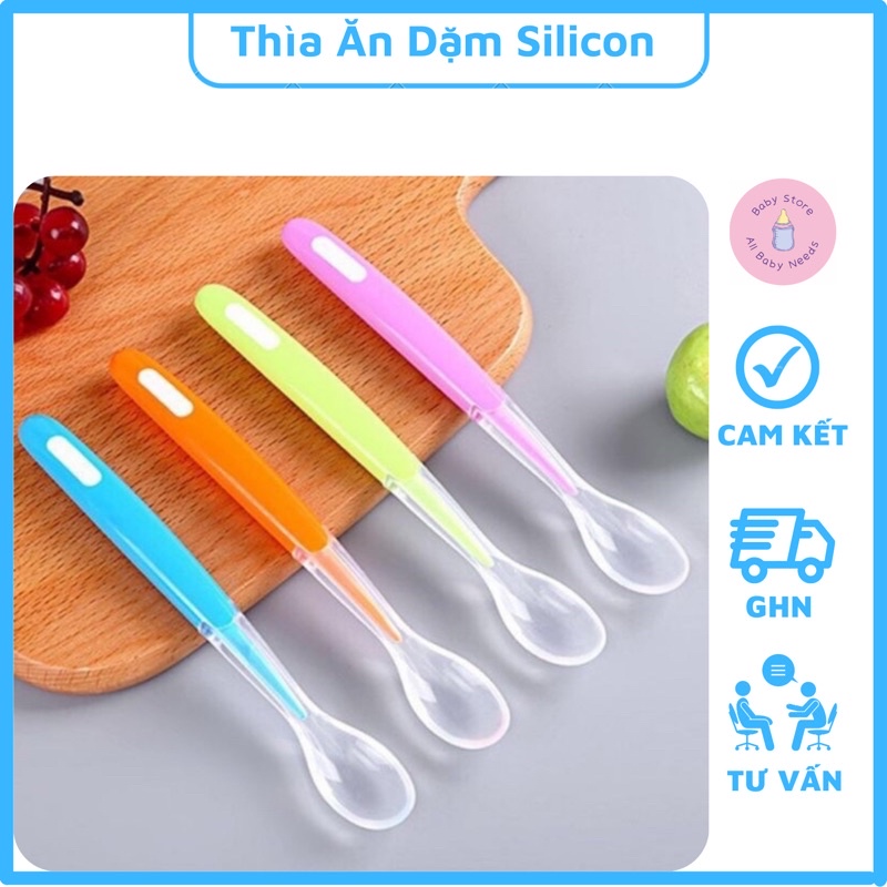 Thìa Mềm Silicon Cho Bé Ăn Dặm