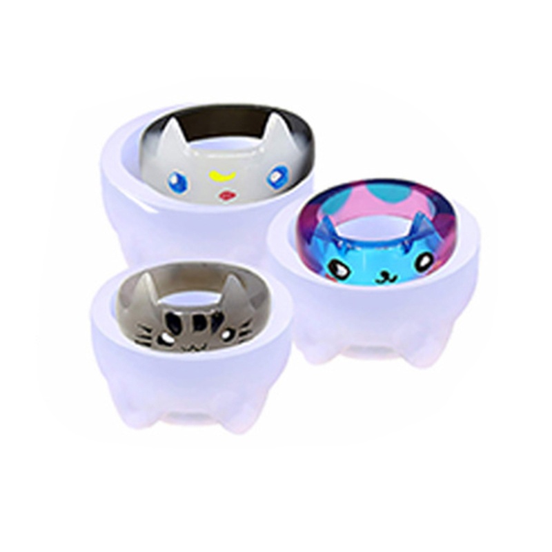 Set 3 Khuôn Silicone Làm Nhẫn Hình Số 8 DIY
