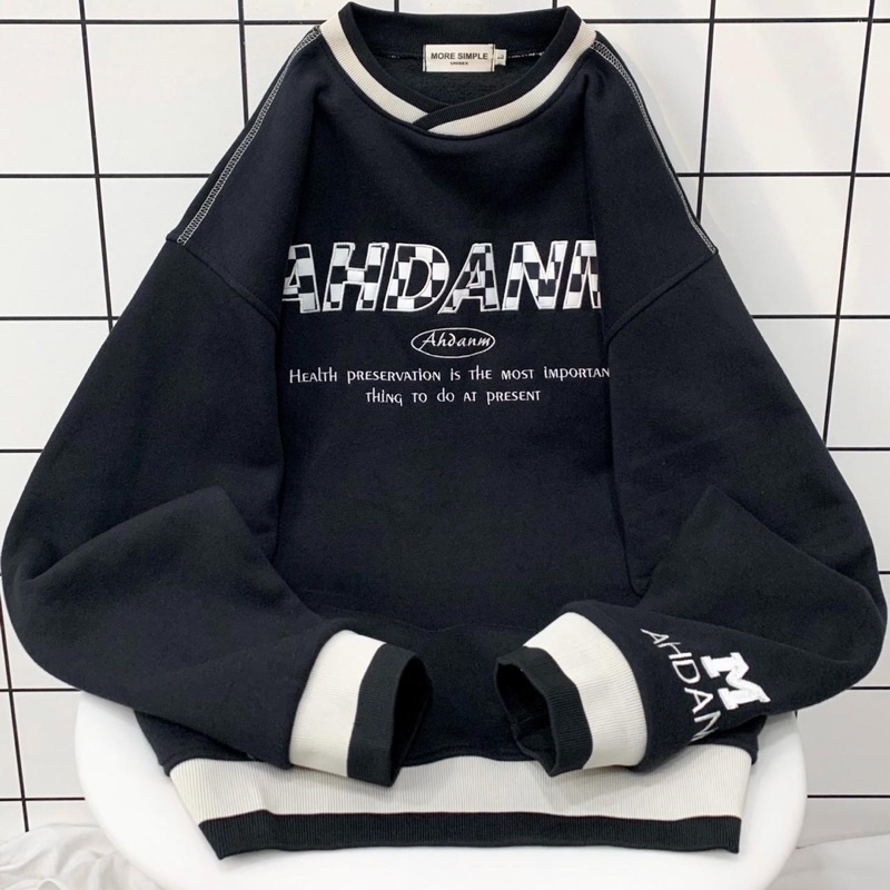 Áo Khoác Unisex SWEATER CHAN Chất Liệu Nỉ Bông Dày Dặn Form Rộng