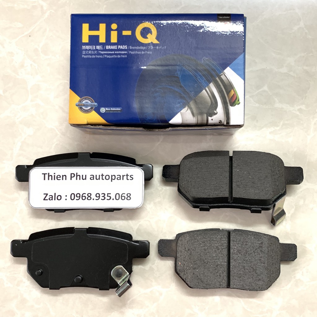 Má phanh chính hãng Hi-Q cho VIOS  + ALTIS SAU  - Bố thắng sau. OEM Brake Pad :0446602190 - 0446602191