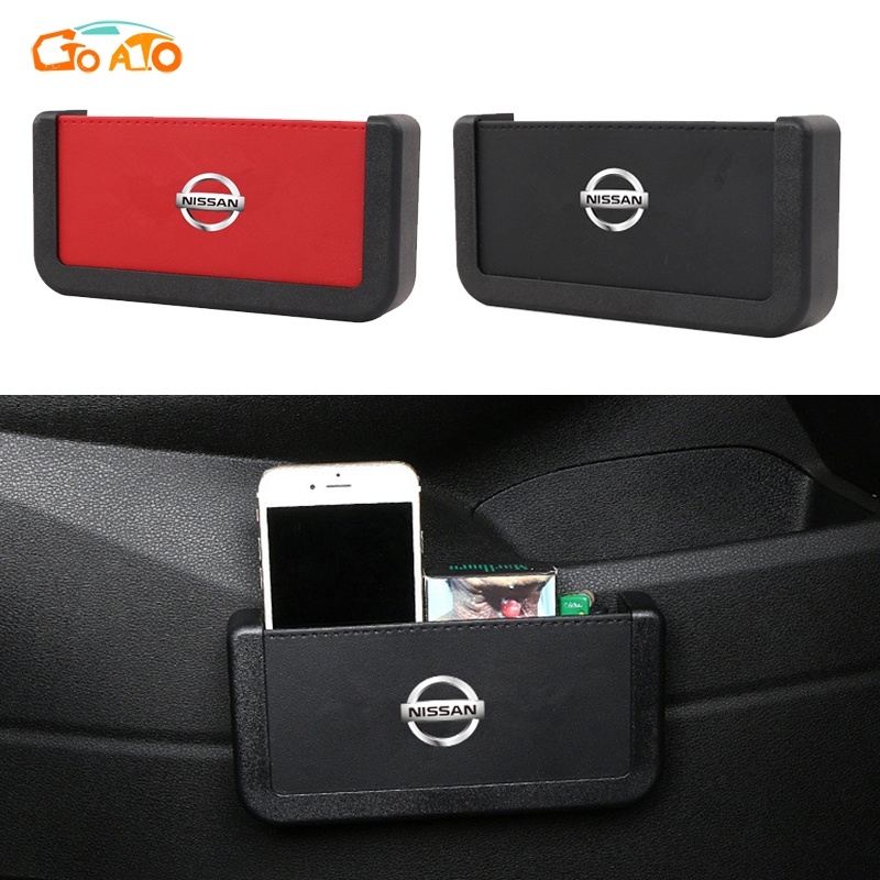 GTIOATO Hộp Đựng Điện Thoại Trên Oto Hộp Đựng Điện Thoại Trên Xe Túi Đựng Điện Thoại Trên Ô Tô Khay ĐựNg Đồ Ô Tô HộP ĐựNg Đồ TrêN Ô Tô Phụ Kiện Xe Hơi Cho Nissan X Trail Almera Sunny GTR Navara Teana Note Terra JUKE Kicks Serena ALTIMA Leaf
