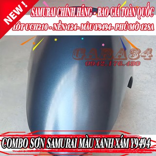 COMBO SƠN SAMURAI MÀU XANH XÁM MỜ Y9494