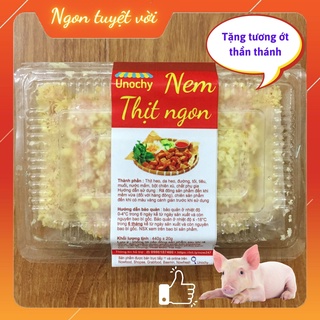 [FreeShip] Nem Chua Rán đồ ăn vặt Hà Nội Unochy Sỉ Lẻ Sll (hộp 20 cái nem thịt loại ngon)