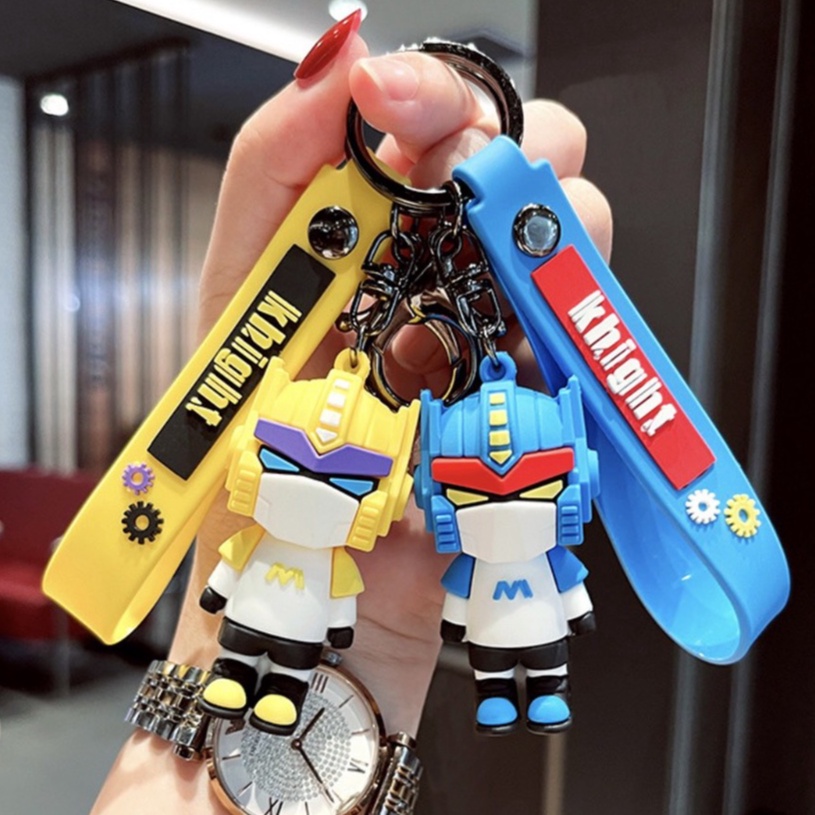 Móc Chìa Khóa RoBot Nhựa Mềm Sáng Tạo - Chuỗi Phụ Kiện Trang Trí