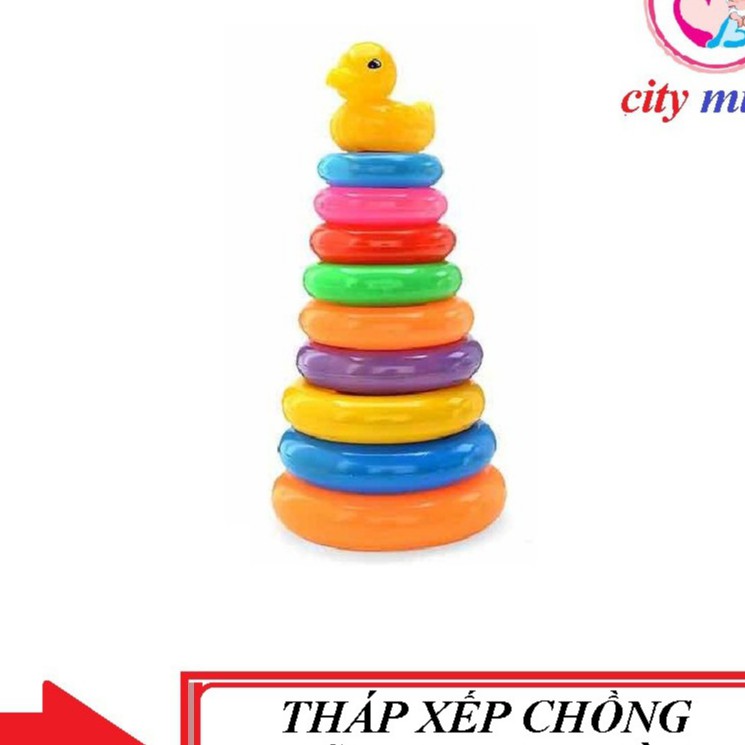 Tháp xếp chồng vịt cho bé loại 1 ( 9 vòng )