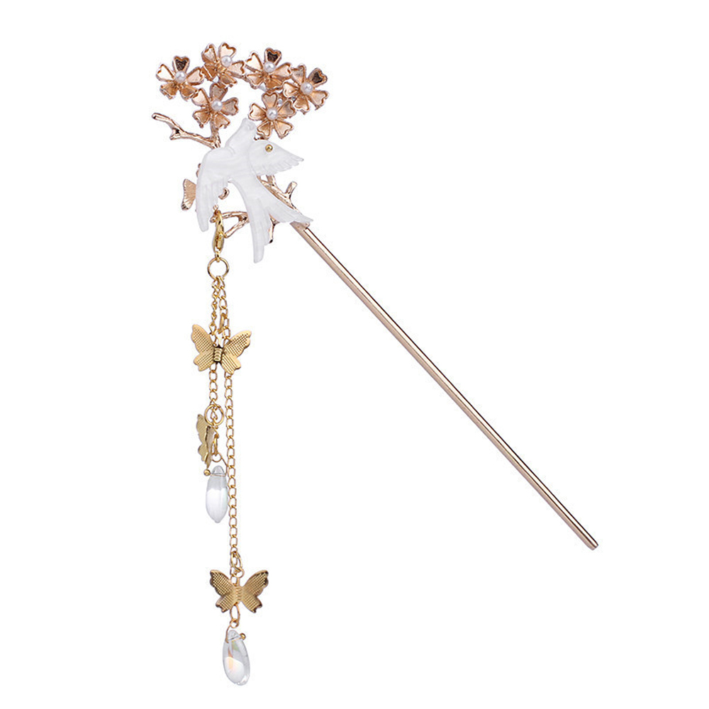 Trâm Cài Tóc Hình Bướm Đính Ngọc Trai Thời Trang Cho Nữ