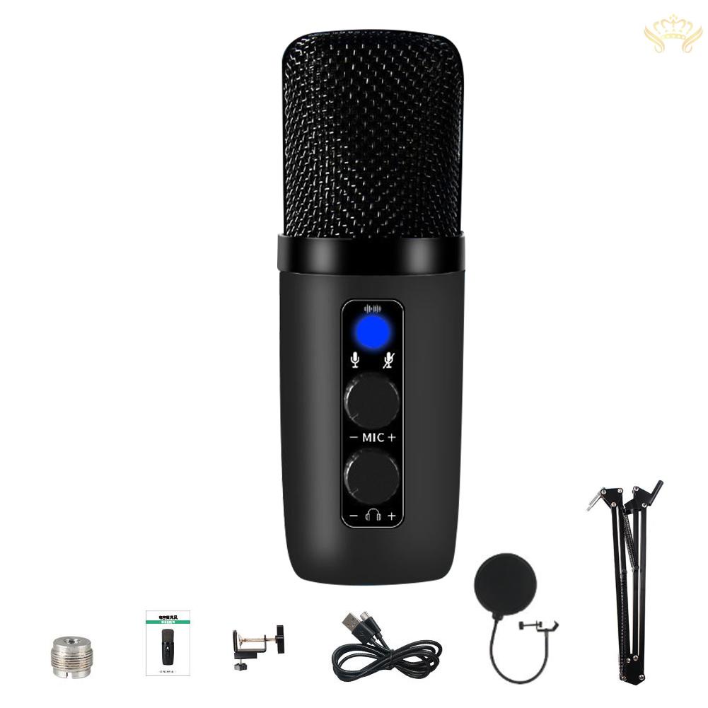 Micro USB RGB 192KHz / 24bit Có Chân Đứng Và Vòng Nhẫn Hỗ Trợ Quay Video / Chơi Game Trên Điện Thoại / Máy Tính Bảng PS4