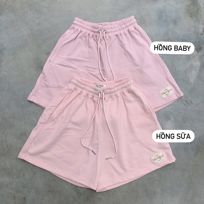 Quần Short Nữ Vải Nỉ Cua Tag Vải Mon Official SS0365