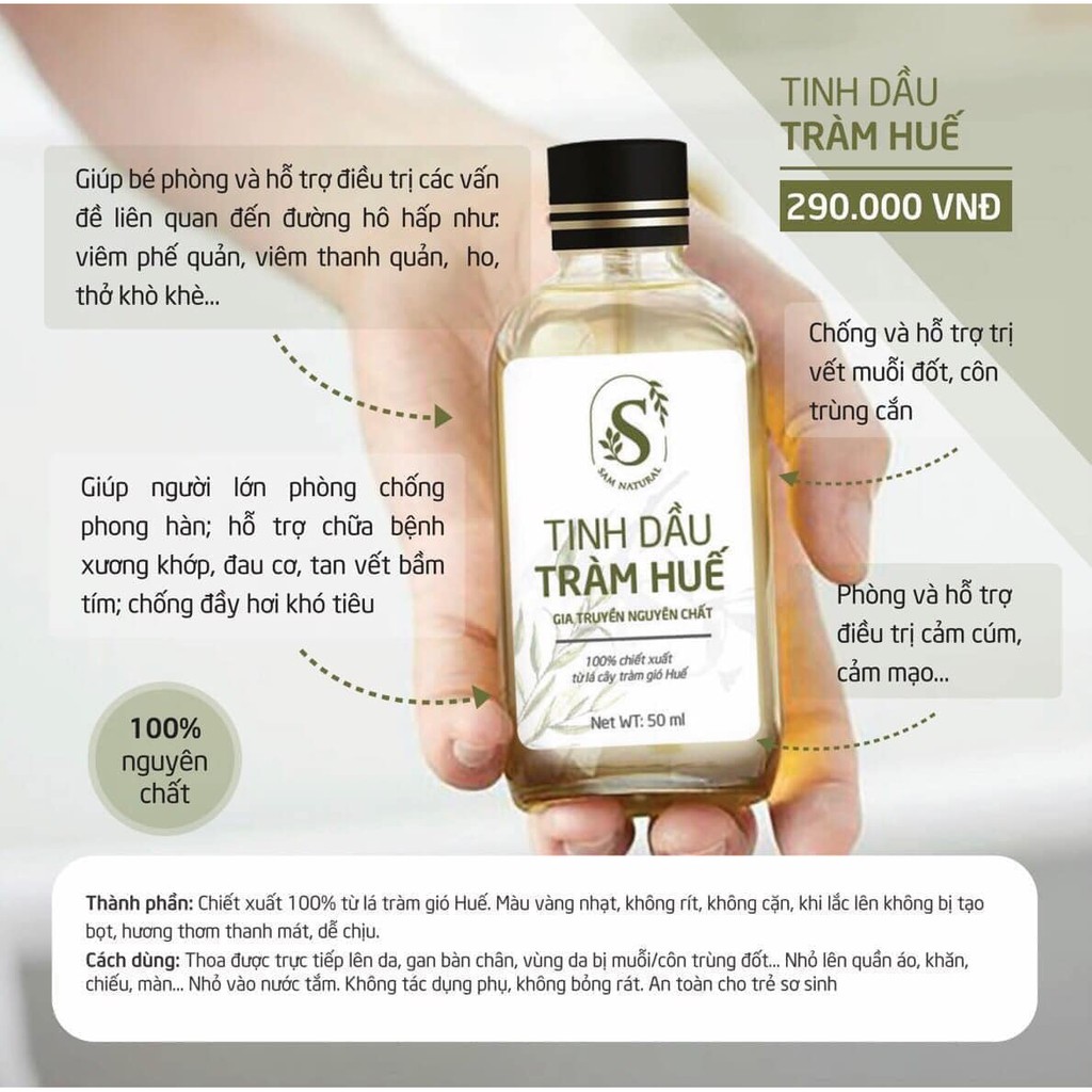 Tinh dầu tràm huế nguyên chất 100% - ảnh sản phẩm 5