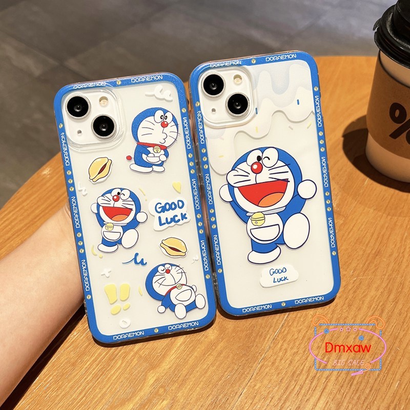 Ốp Điện Thoại Dẻo Cho OPPO Reno 8 4G 7 6 4G 8Z 7Z 7 Pro 5G 6 Pro Plus 6Z 4Z 5 4 3 Pro SE 8 7 5 4 Lite 4f 5f 2Z 2f 2 Z Doraemon Ốp Điện Thoại Mềm Trong Suốt Bảo Vệ An Toàn Cho Bé