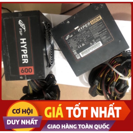 Nguồn công suất thực FSP HYPER 600w dây bọc lưới siêu bền