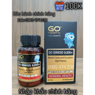 [BẢO HÀNH CHÍNH HÃNG] Viên uống bổ não GO Ginkgo 9000+ ( Bổ não GO Healthy New Zealand)