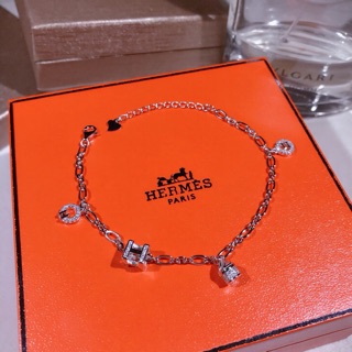 Vòng Đeo Tay Bạc 925 Không Dị Ứng Mặt Hình Chữ H Thời Trang Nhật Hàn Dễ Thương Cho Nữ