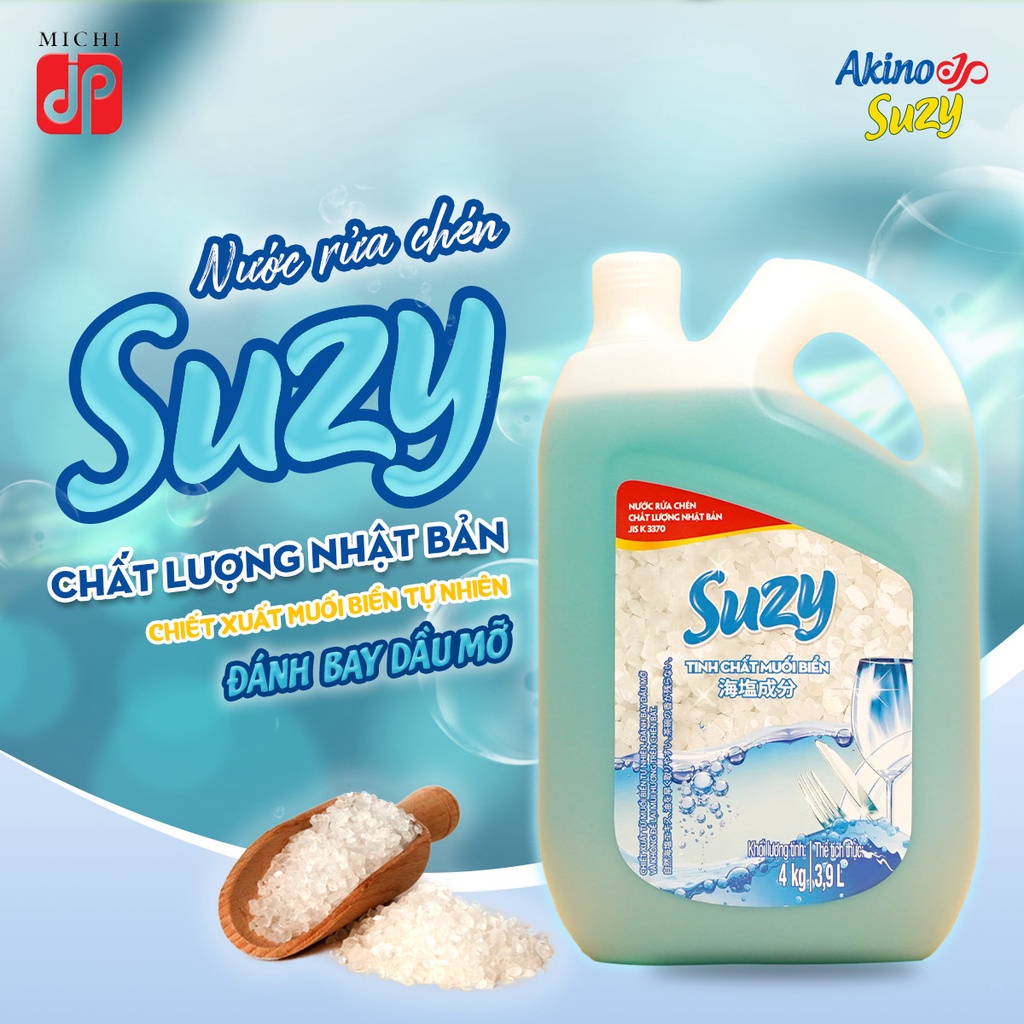 Nước Rửa Chén Bát SUZY Nhật Bản 4kg
