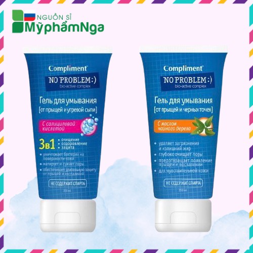 Gel sữa rửa mặt Compliment No Problem giảm mụn