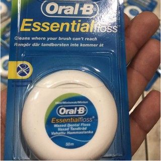 Chỉ nha khoa Oral B Essential Floss dài 50m Hương bạc hà