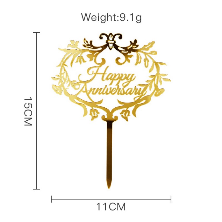 thẻ meka trang trí bánh kem [FREESHIP❤️] set 10 thẻ meka chủ đề KỶ NIỆM