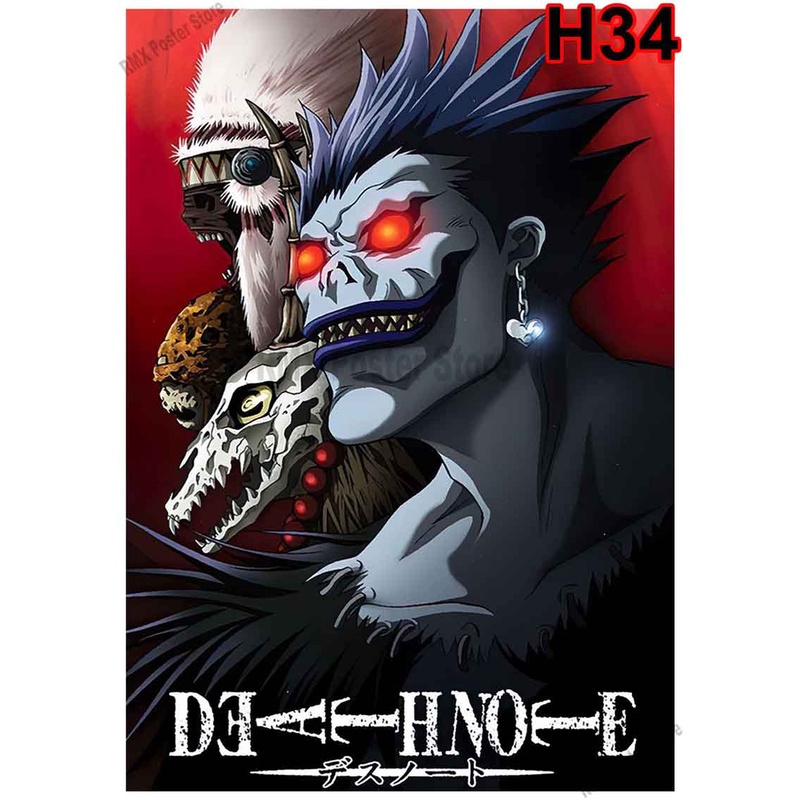 Poster Phim Hoạt Hình Death Note Trang Trí Nội Thất