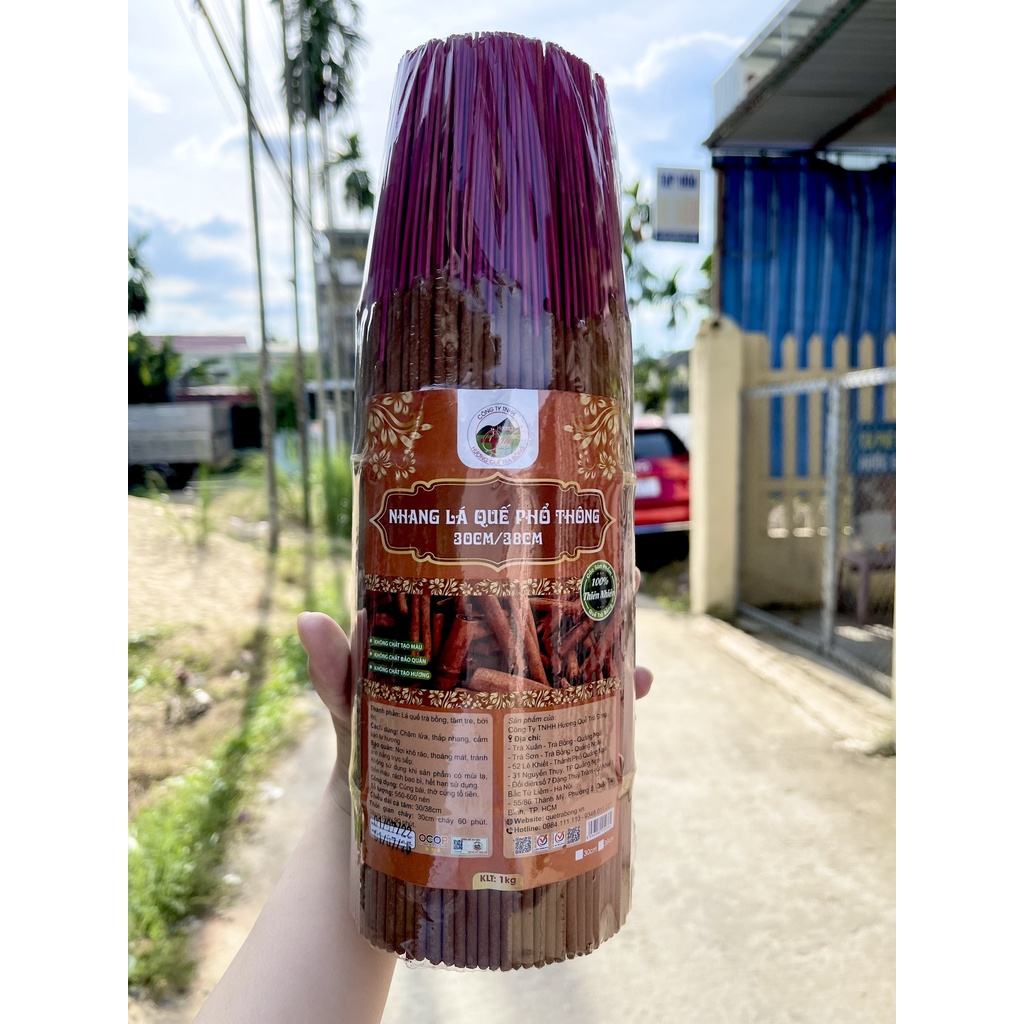 Nhang Lá Quế Phổ Thông Size 30/38cm 1Kg