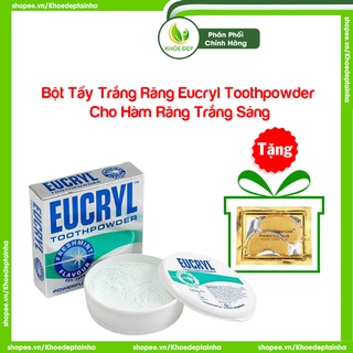 Bột trắng răng, thơm miệng, ngừa sâu răng, bột trắng răng Eucryl Toothpowder