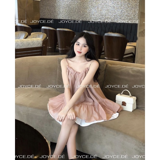 ÁO KIỂU HAI DÂY JOYCE TOP thiết kế form rộng oversize chất vải xô xốp mỏng mặc đi chơi hẹn hò style tiểu thư