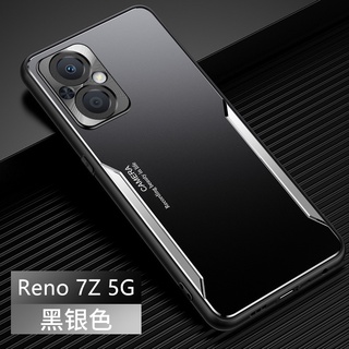 Ốp Điện Thoại TPU + PC Mặt Nhám Hợp Kim Nhôm Cho Oppo Reno7Z 5G Oppo Reno 7Z 5G (CPH2343)