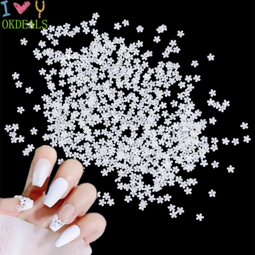 Okdeals 100/500 Cái Mini|Bộ Phụ Kiện Trang Trí Móng Tay Dễ Thương