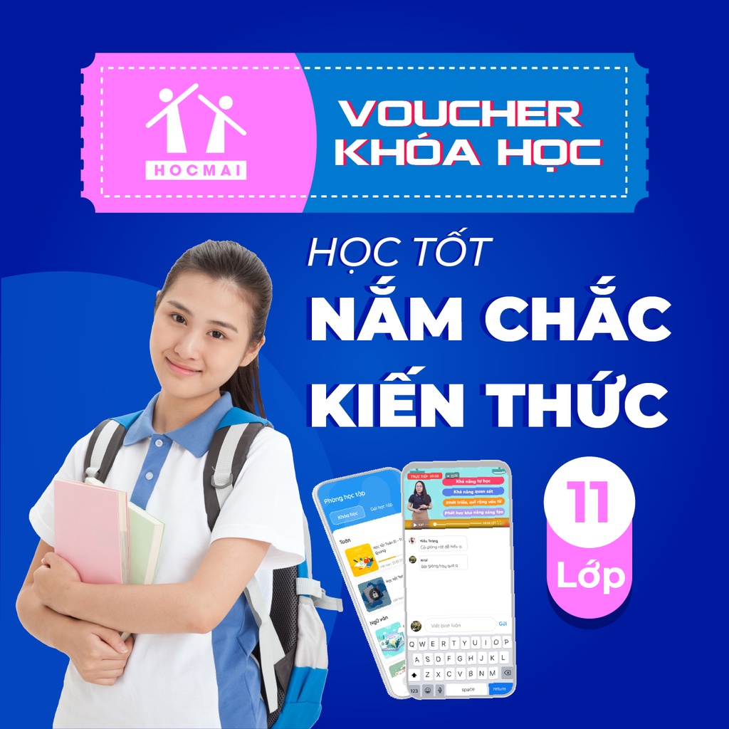 App HOCMAI- HỌC TỐT 11: Khoá học tốt kiến thức toàn diện cho học sinh lớp 11 - Gói 1 tháng