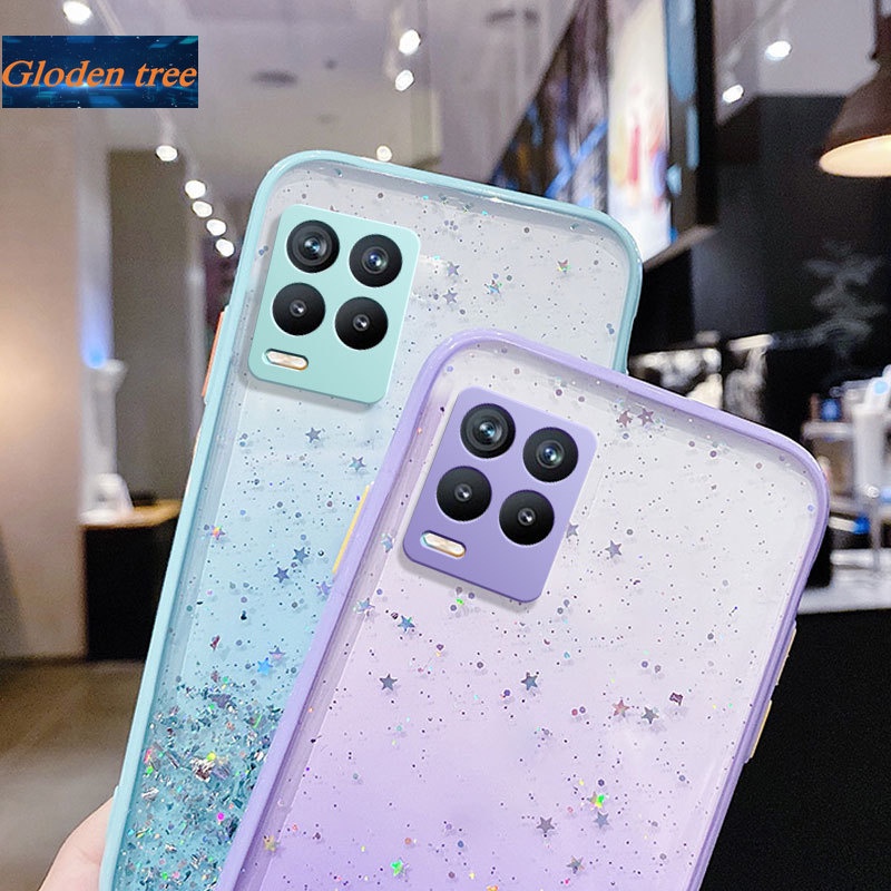 Ốp Điện Thoại Dẻo Họa Tiết Ngôi Sao Lấp Lánh Cho Oppo Realme 8 Pro Realme 7 Pro Realme Narzo 20 Pro Realme 7i C17