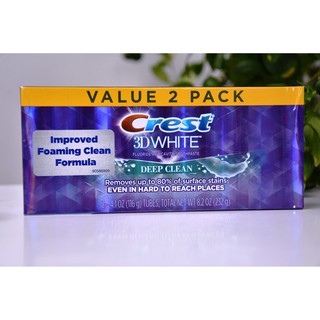 Set 2 Tuýp Kem Đánh Răng Crest 3D White 116g