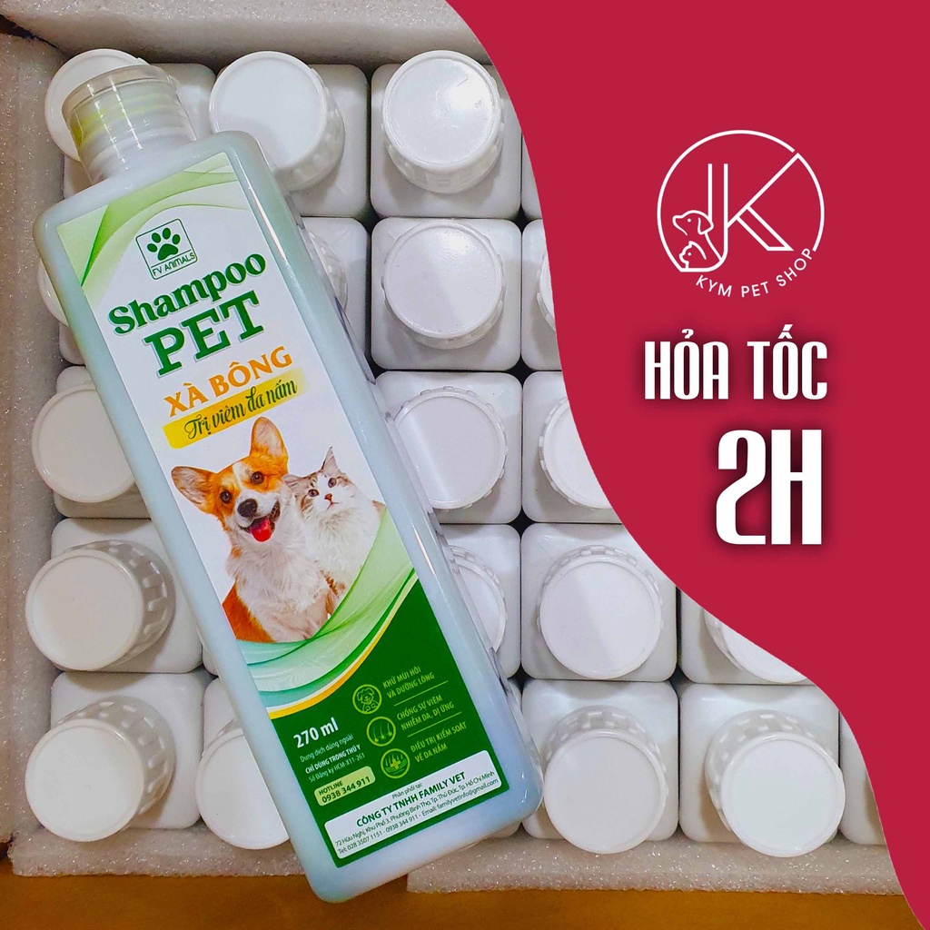 Sữa tắm trị viêm da nấm cho thú cưng chó mèo