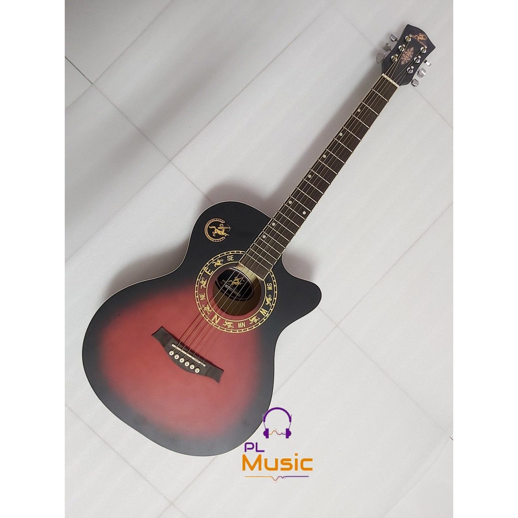 Đàn Guitar Acoustic giá rẻ cho sinh viên người mới tập chơi Swift Horse WG-380C - Tặng kèm phụ kiện