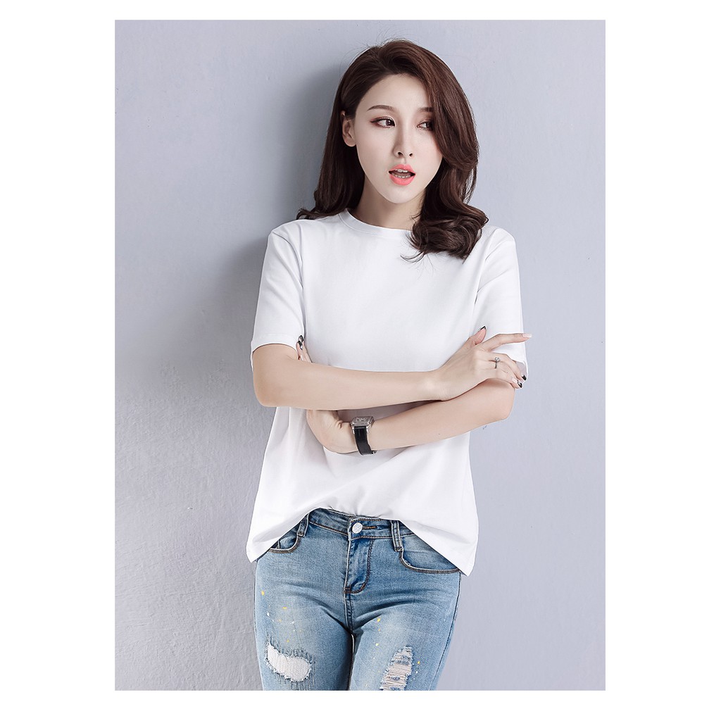 Áo Thun nữ Trơn vải dày mềm mịn thoáng mát Thương Hiệu Yano | BigBuy360 - bigbuy360.vn