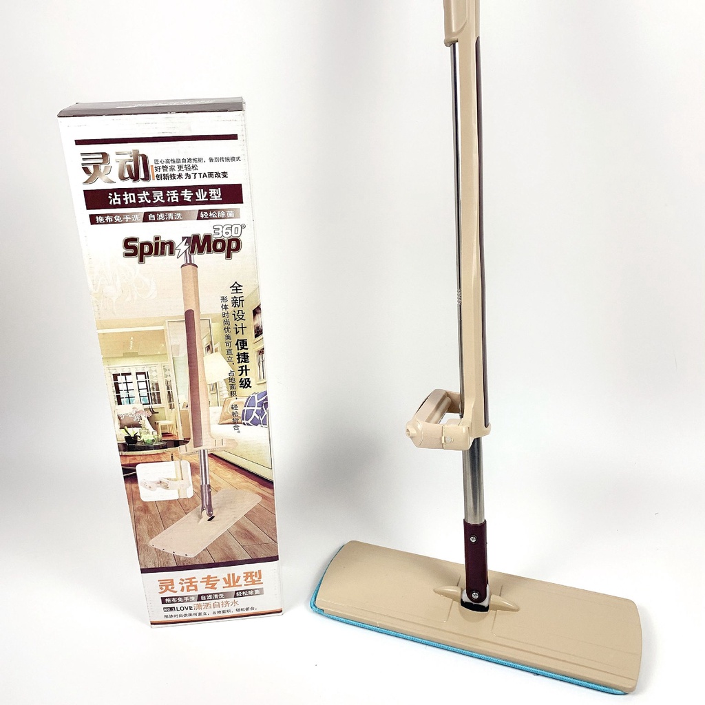 Cây Lau Nhà Thông Minh Tự Vắt Tiện Lợi Spin Mop