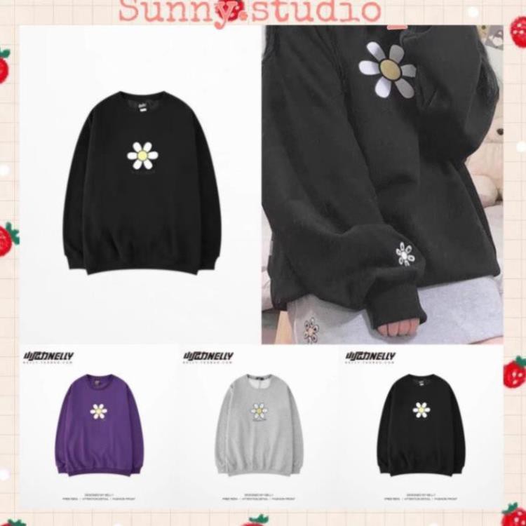 🎀FREESHIP >50K TOÀN QUỐC🎀[CÓ SẴN ẢNH THẬT] HOT TREND Sweater Họa Tiết Hoa Cúc G-Dragon Nhiều Màu Phong Cách Hàn Quốc