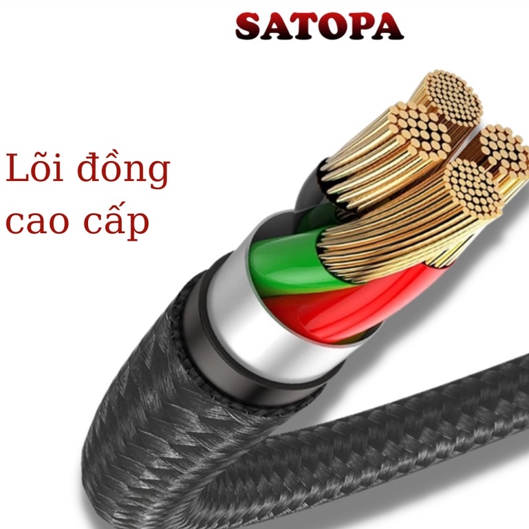 Cáp sạc Hoco X50 TypeC to TypeC công suất 100W 20V/5A sạc siêu nhanh, dây bọc dù, đầu chống gãy gập