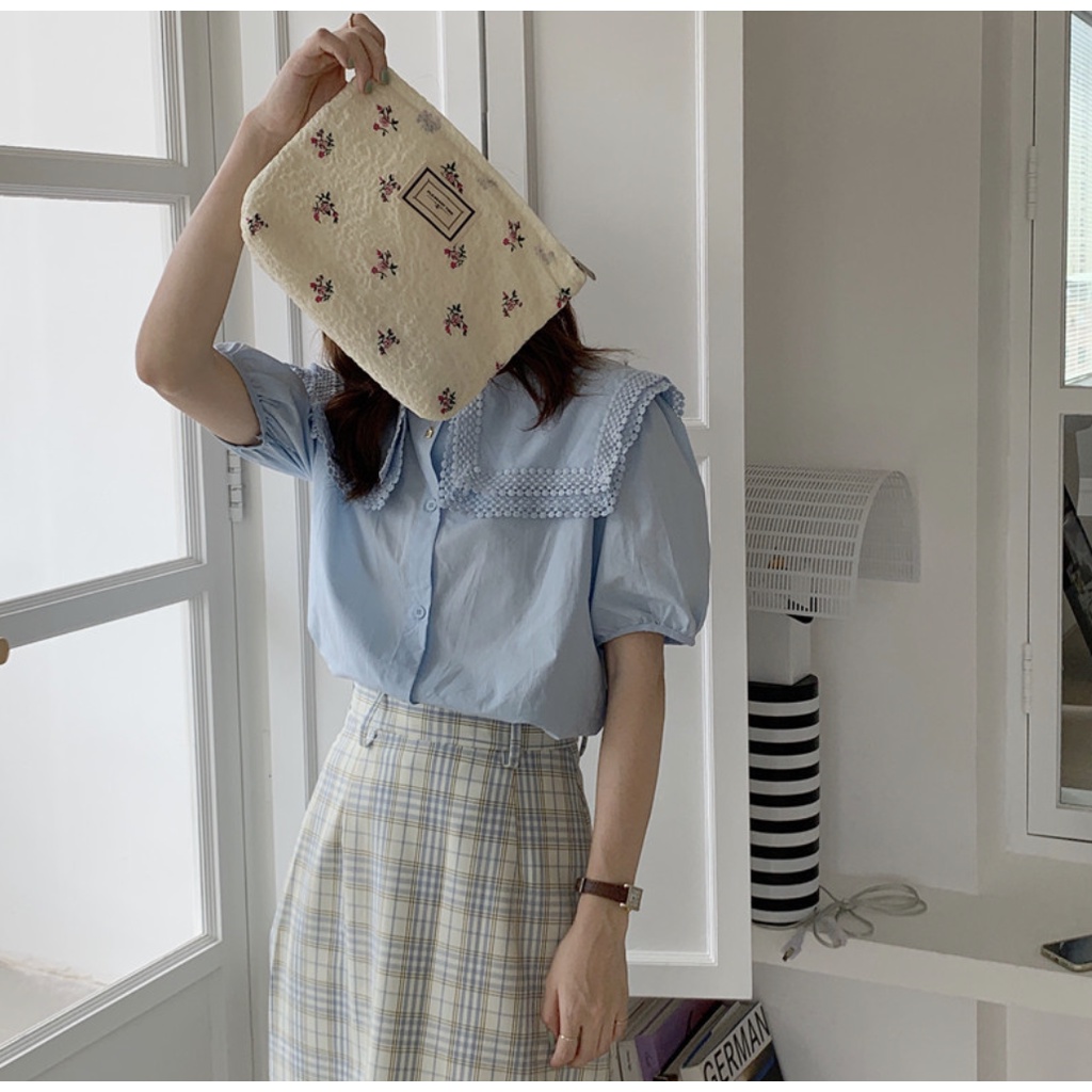 V14-17/Giỏ vải đa năng đựng đồ cá nhân, giỏ vải chứa mỹ phẩm để bàn 26*18cm - chutchutote