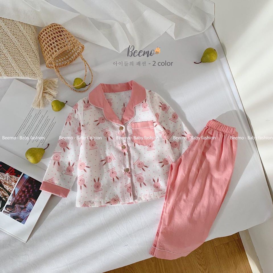 BOD19 Bộ Pyjama Beemo thô 2 màu