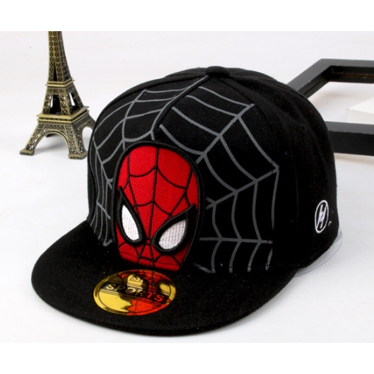 Mũ Lưỡi Trai In Hình Người Nhện Phong Cách Hip hop Mới Cho Bé