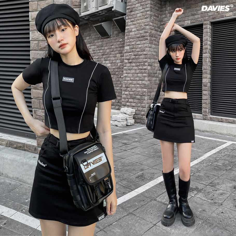 [Mã SKAMCLU7 giảm 10% Tối Đa 50K đơn 0Đ] Chân váy kaki khóa gài nhựa - DAVIES - D Buckle Skirt | WebRaoVat - webraovat.net.vn