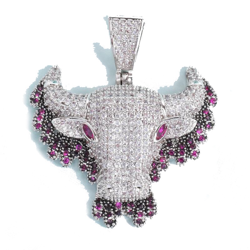 Vòng cổ Mặt Bò Sữa Đính Đá Zircon Mới