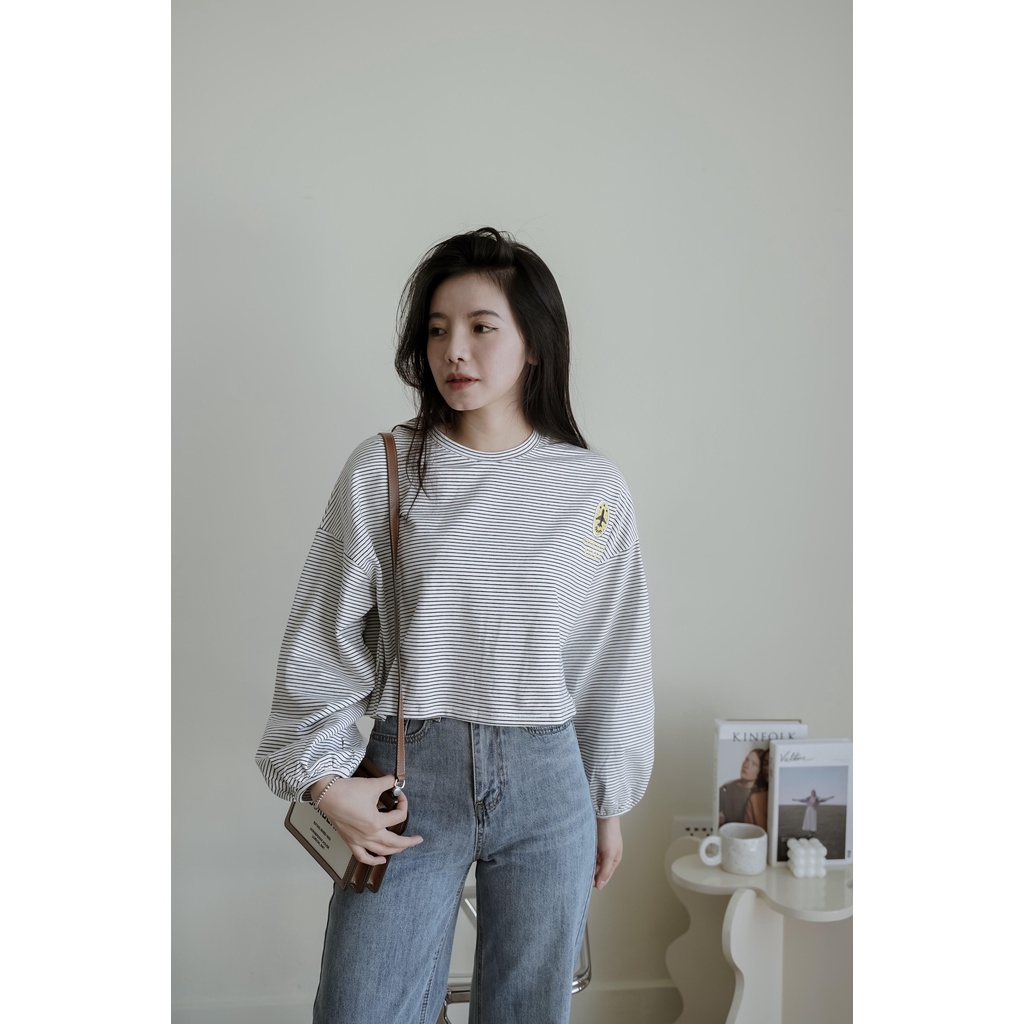 Áo nỉ dài tay hoạ tiết kẻ Adventure [ Méo shop ] | BigBuy360 - bigbuy360.vn