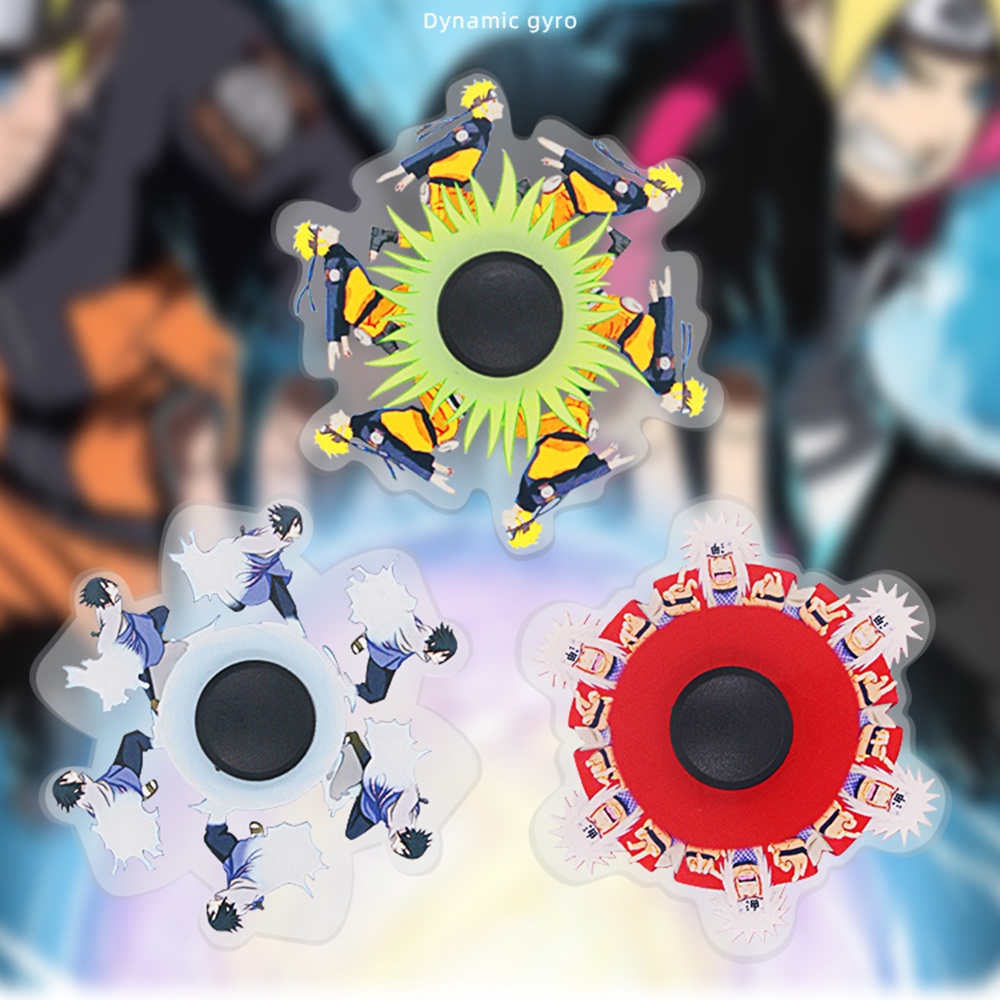 Con Quay Đồ Chơi Giảm Căng Thẳng Hình Naruto Sasuke