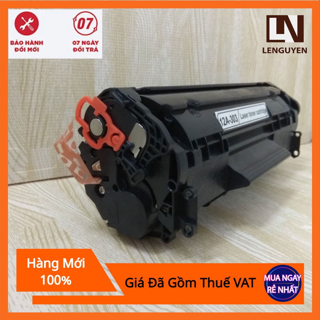 [GIÁ GỒM VAT] Hộp mực máy in LBP 2900, Hp 1020, Hp 3050, Hp1319F | Mực 303/12A hàng nhập khẩu, Chất lượng