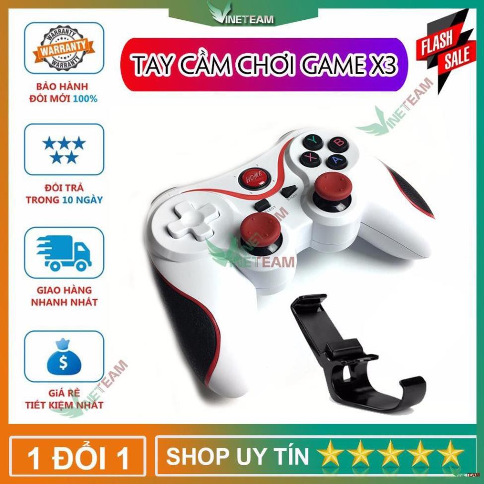 Freeship  TAY CẦM CHƠI GAME BLUETOOTH T3 - TAY CẦM GAME TERIOS T3 - GAMEPAD T3 / X3/X7/C8S