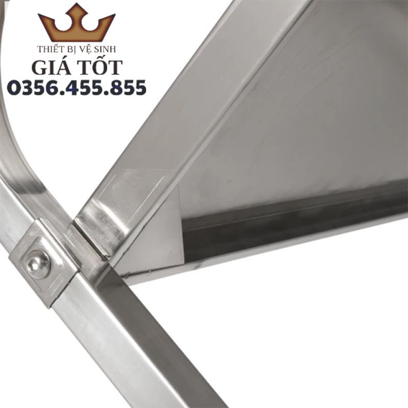Xe đẩy inox 3 tầng dọn dẹp,dọn thức ăn nhà hàng,khách sạn - Hàng nhập khẩu