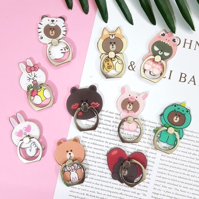 IRING NHẪN DÁN MÓC BẢO VỆ ĐIỆN THOẠI, MÁY TÍNH BẢNG - Thái Lan