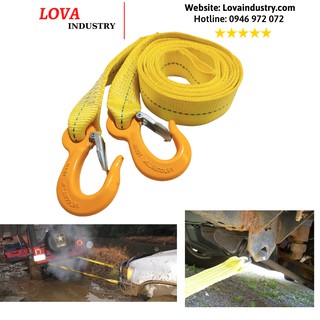DÂY CÁP VẢI CHUYÊN DỤNG KÉO CỨU HỘ XE Ô TÔ - TẢI TRỌNG 3 TẤN 5 Mét