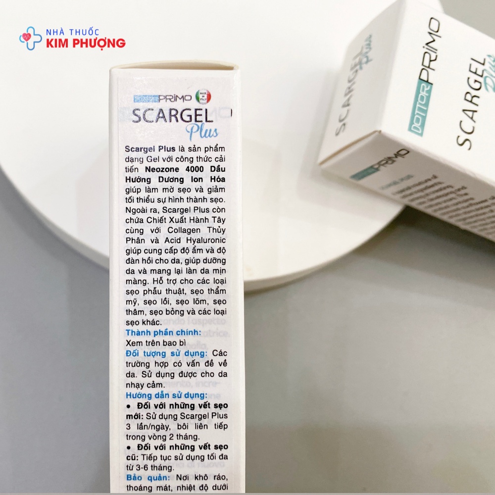 Kem Liền Sẹo Scargel Plus Giúp Làm Mờ Sẹo Lồi, Lõm, Thâm Từ Giai Đoạn Vết Thương Chưa Lành DottorPrimo