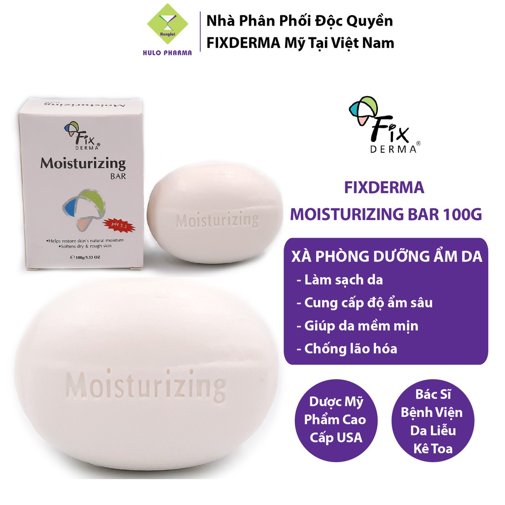 Xà Phòng Dưỡng Ẩm Mềm Mịn Da Fixderma Moisturizing Bar 100g